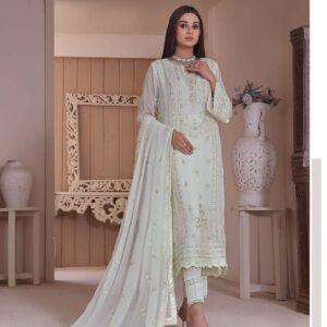 Pakistani White Salwar Kameez